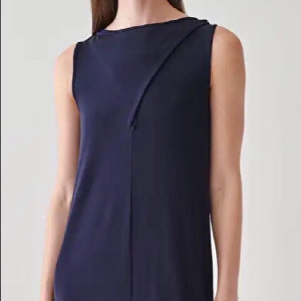 COS Navy Blue Loop Detail Dress NWT - Picture 3 of 10
